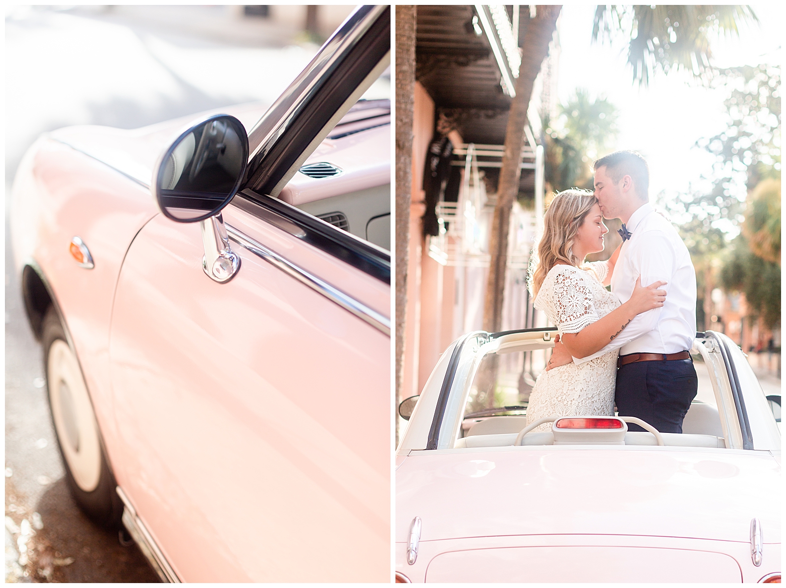 Bride and Groom portraits with The Pink Figgy