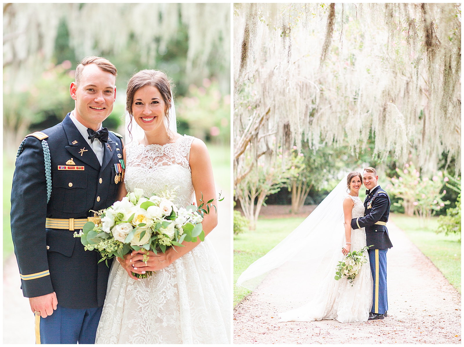 Military Bride and Groom Charleston SC