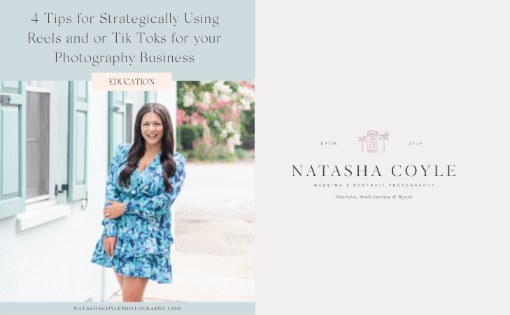 4 tips for strategically using Reels or Tik Tok for your business shared by Natasha Coyle
